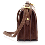 Handbag (Riley) Cross body bag - Brown patchwork Hair on cow hide, showing other end