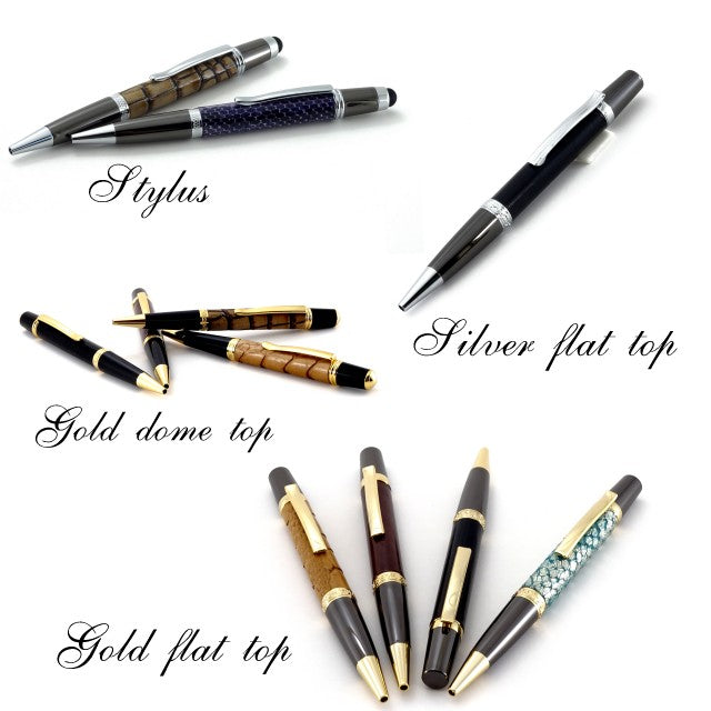 Pens covered in leather various styles