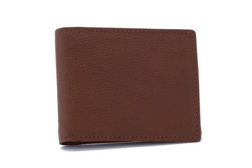 Wallet brown showing front outside view