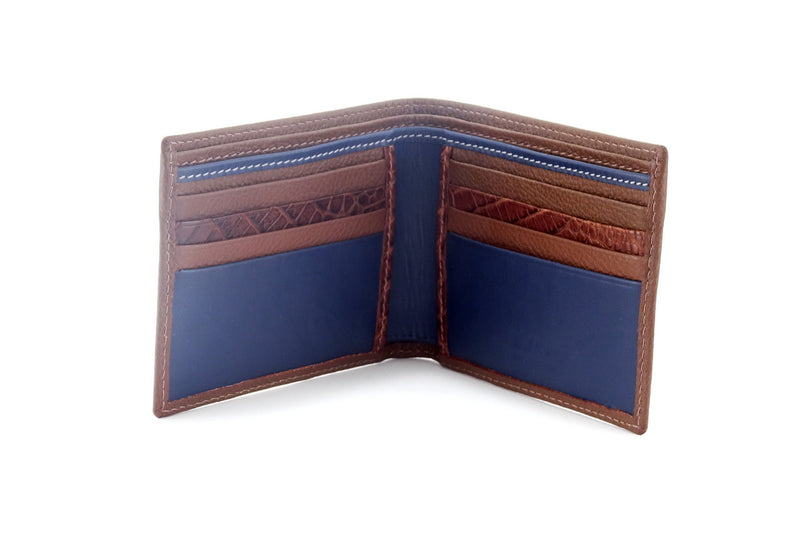 Martin bi fold hip wallet double credit card showing inside pocket layout