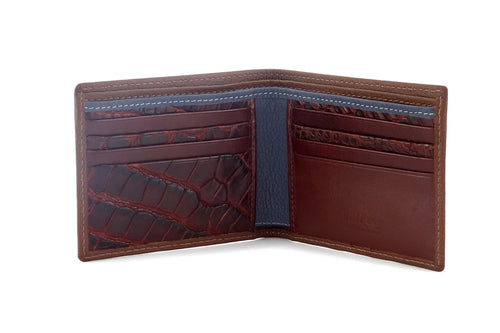 Martin bi fold wallet showing inside pocket layout