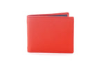 Large hip wallet in burnt orange showing front view