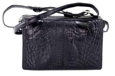 Croco bag zwart hot sale