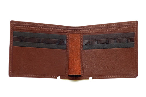 Wallet large Martin bi fold showing inside pocket layout