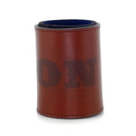 Stubby Coolers leather with Laser Monogramming of your choice