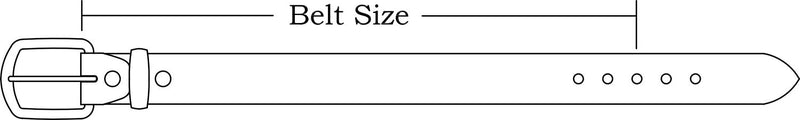 Belt - Crocodile Hornback - 38mm wide. how to measure a belt for the correct length