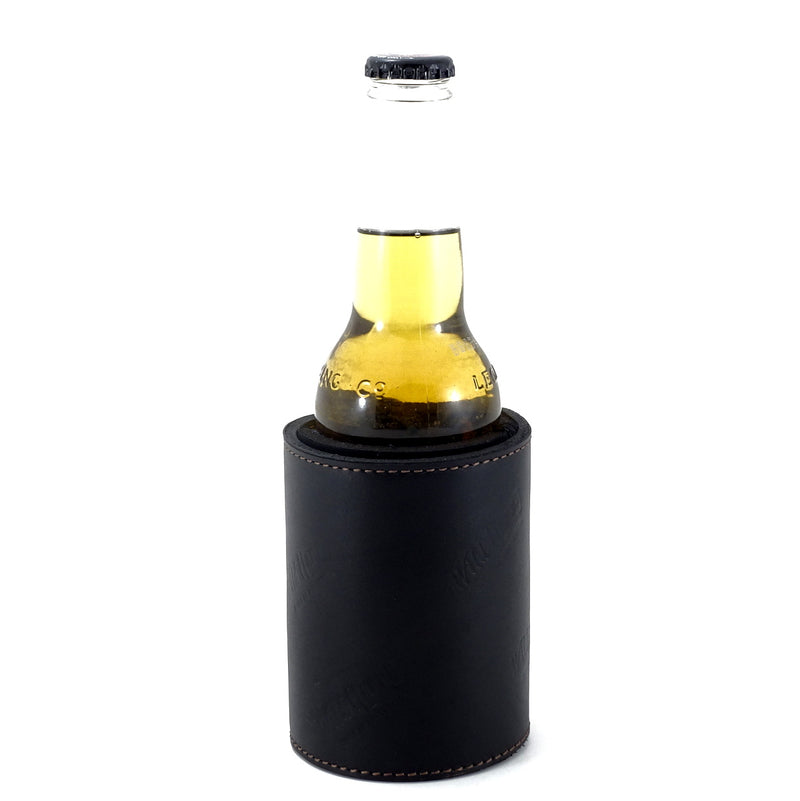 Stubby Coolers leather black