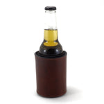 Stubby Coolers leather brown