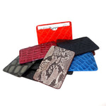 Card Holder  Flat style business or credit cards leather variety of skins