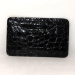 Card Holder  Flat style business or credit cards black foil printed leather