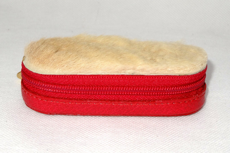 Zip purse small leather