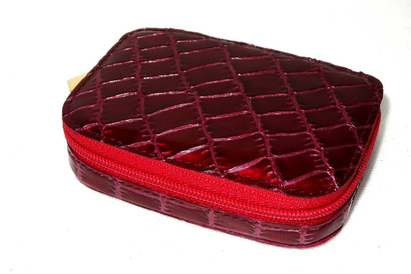 Zip purse large leather