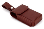 Holster phone case Ox blood showing front and belt attachment