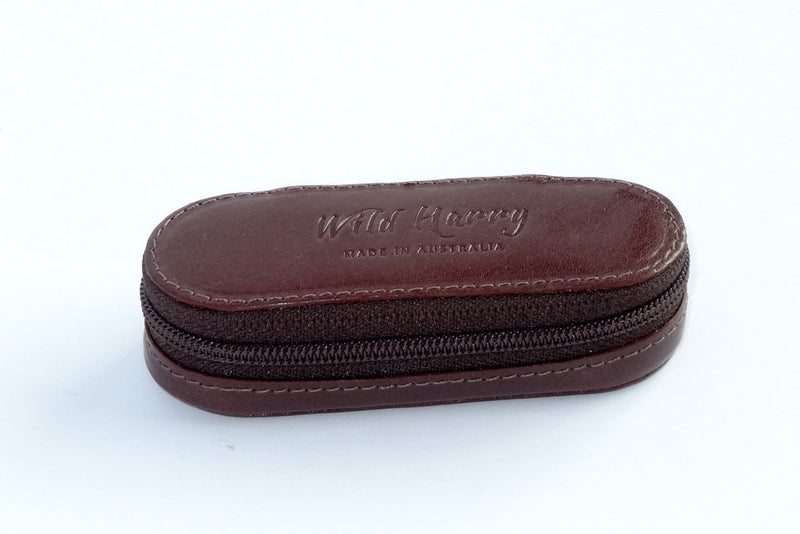 Lipstick zip purse leather