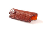 Lighter cover Ostrich skin leather