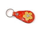 Key tags  Mandolin Leather with flower detail