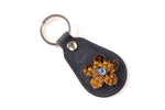 Key tags  Mandolin Leather with flower detail