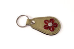 Key tags  Mandolin Leather with flower detail