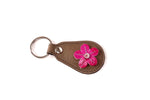 Key tags  Mandolin Leather with flower detail