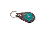 Key tags  Mandolin Leather with flower detail