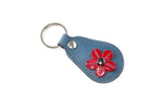 Key tags  Mandolin Leather with flower detail