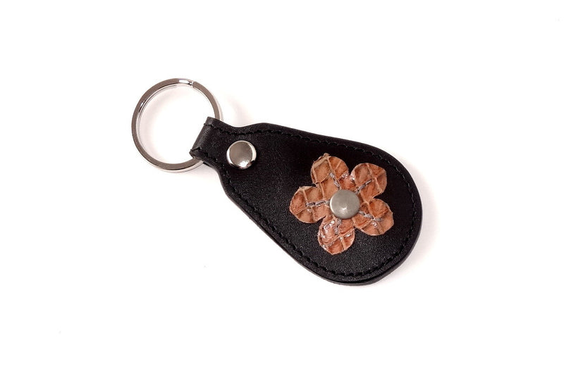 Key tags  Mandolin Leather with flower detail