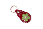 Key tags  Mandolin Leather with flower detail