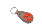 Key tags  Mandolin Leather with flower detail