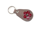 Key tags  Mandolin Leather with flower detail