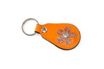 Key tags  Mandolin Leather with flower detail