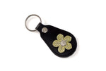 Key tags  Mandolin Leather with flower detail