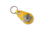 Key tags  Mandolin Leather with flower detail