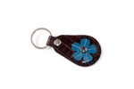 Key tags  Mandolin Leather with flower detail