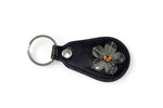 Key tags  Mandolin Leather with flower detail