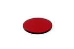 Coaster - Round leather red leather
