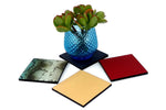 Coaster - Square leather group photo