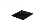 Coaster - Square leather ostrich leg black