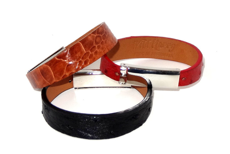 Robin  Wrist straps Ostrich leather jewellery wristband group