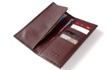Sam  Cowboy men's wallet Burgundy printed leather inside pocket layout