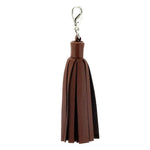 Tassels leather brown