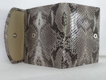 Anne  Leather snake print ladies purse