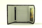 Dorothy  Trifold purse - Grey printed leather ladies wallet inside view