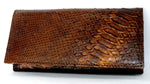 Caitlin  Copper snake print leather ladies purse