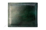 Mason  Emerald green leather men's medium hip wallet back