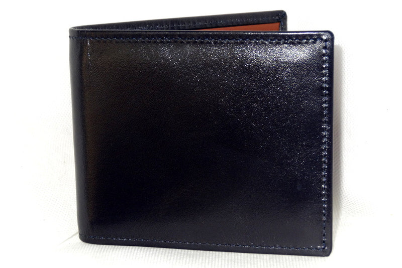 Mason  Navy Blue leather wallet front