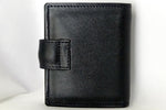 Daniel  Dark navy leather small men's wallet back view