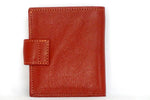 Christine  Rust lightly textured leather small ladies purse wallet back
