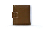 Christine  Nutmeg leather small ladies purse wallet back view