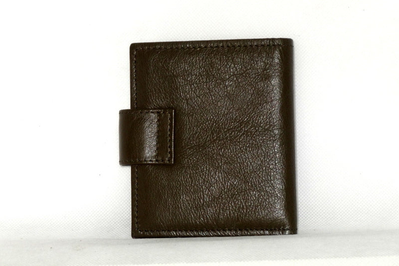 Daniel  Olive kangaroo leather small men's wallet back view