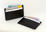 Card Holder  Centre pocket business or credit cards black leather